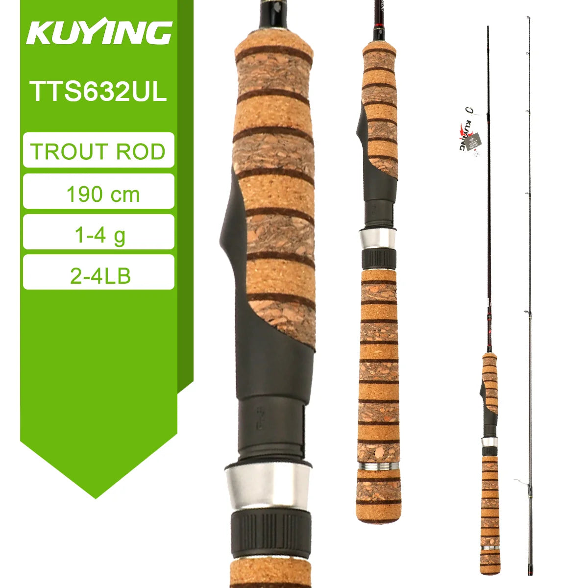 Kuying Teton Carbon Spinning And Casting Fishing Rod