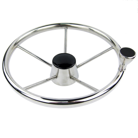 BYSSEA Marine Boat Steering Wheel Durable Corrosion Resistant Helm