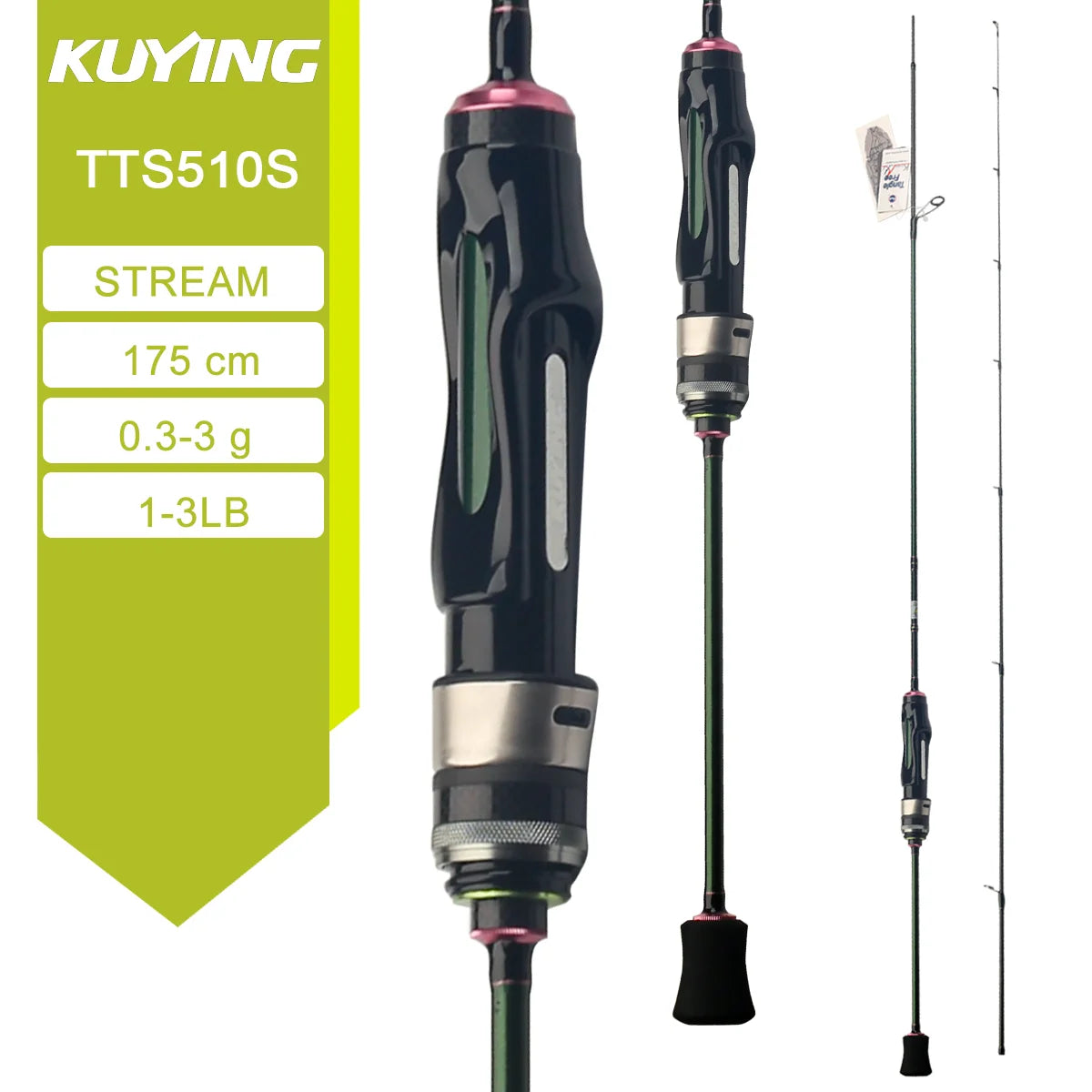 Kuying Teton Stream Carbon Fishing Rod With Fuji Guides