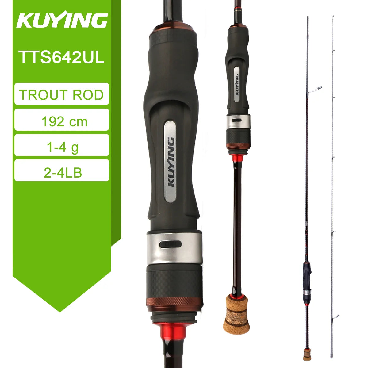 Kuying Teton Carbon Spinning And Casting Fishing Rod