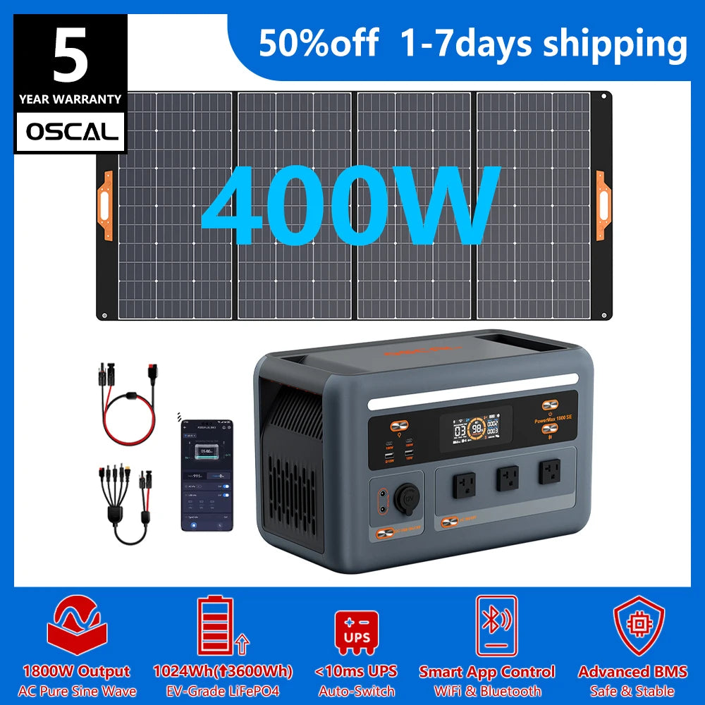 OSCAL PowerMax Portable Power Station With Fast Charging