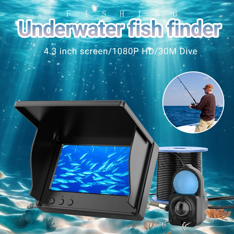 IP68 Underwater Fishing Camera With LCD Monitor And Night Vision For Anglers