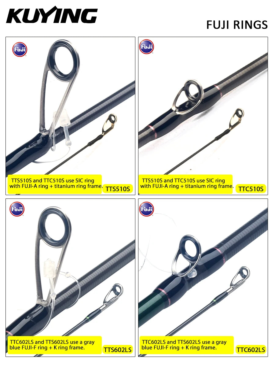Kuying Teton Stream Carbon Fishing Rod With Fuji Guides