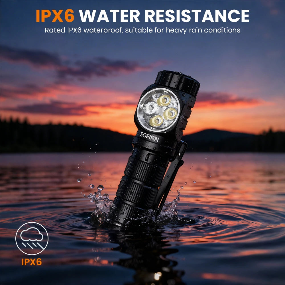 Sofirn HS43 Rechargeable Headlamp Featuring Dual LED Beam