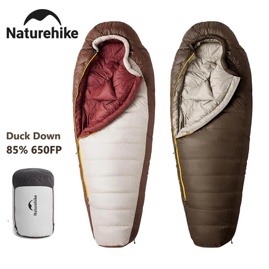 Naturehike Snowbird Duck Down Mummy Sleeping Bag For Camping