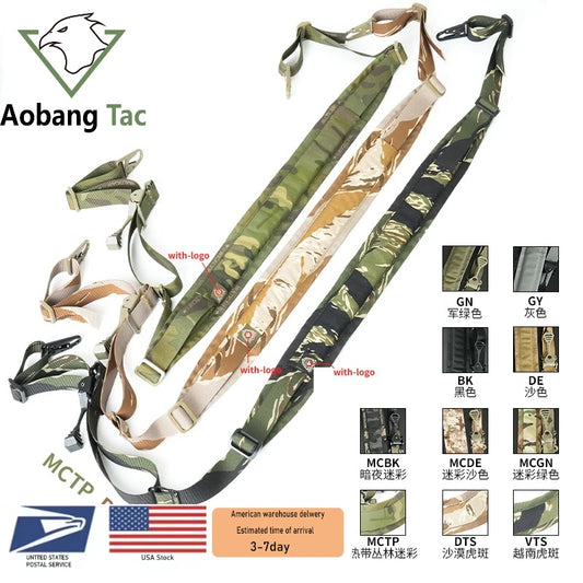 Tactical Modular Rifle Sling Removable Two Point One Point Padded Strap