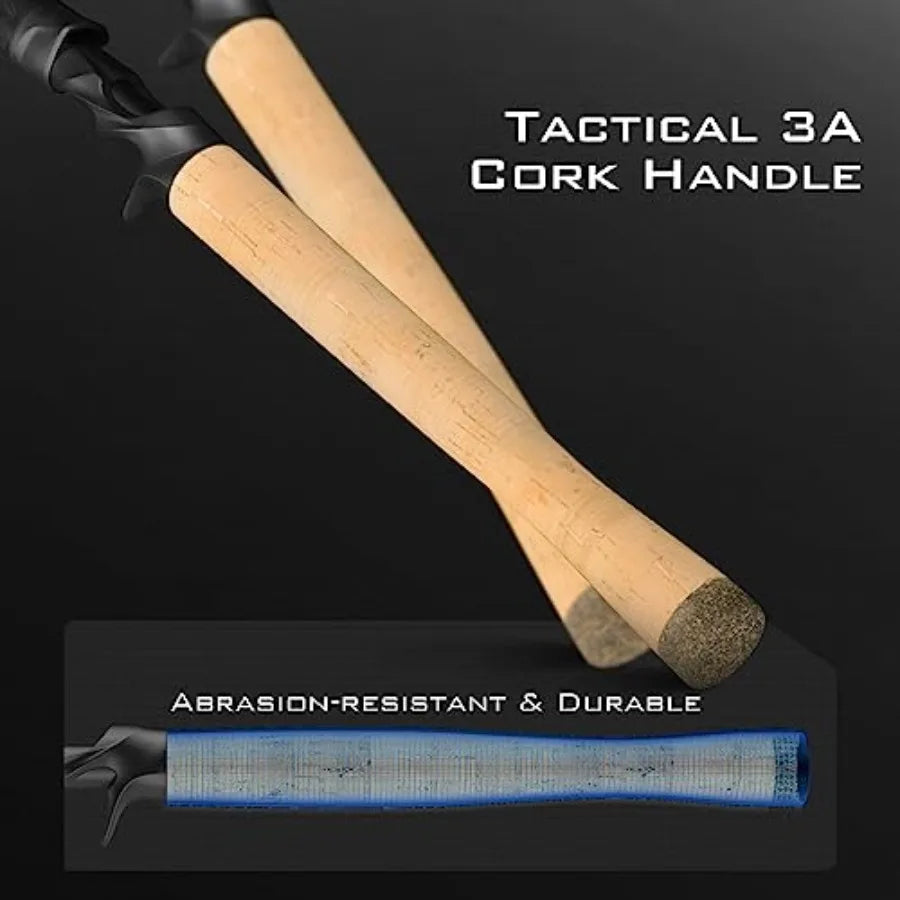 Valiant Eagle IM6 Graphite Travel Fishing Rods for Spinning and Casting
