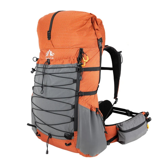 Night Cat Internal Frame Roll Top Hiking Backpack Rain Cover