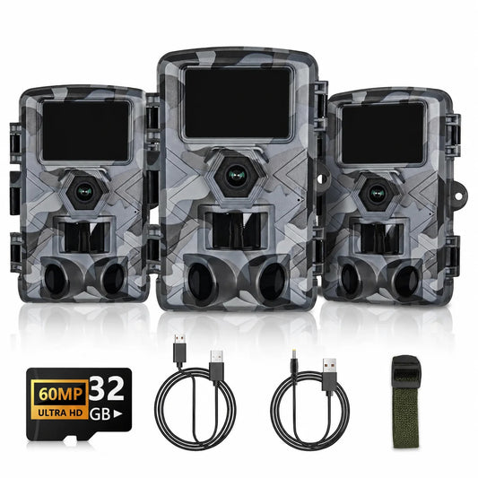 Fargarloo 60MP Wifi Trail Camera Night Vision Wildlife Monitor