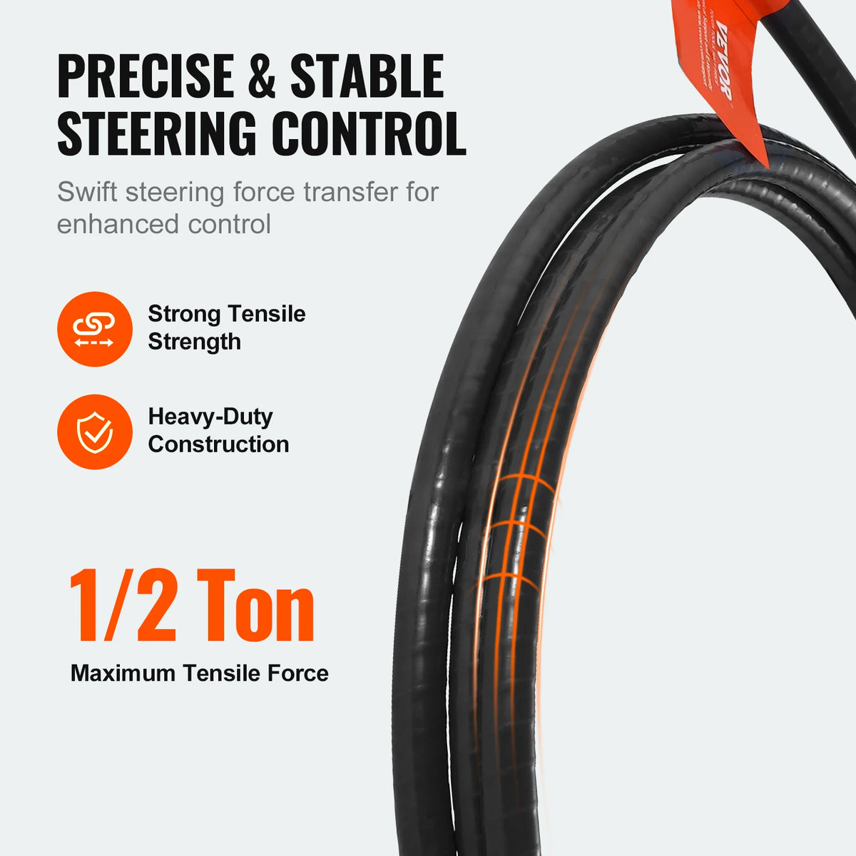 SucceBuy Universal Outboard Marine Rotary Steering Cable