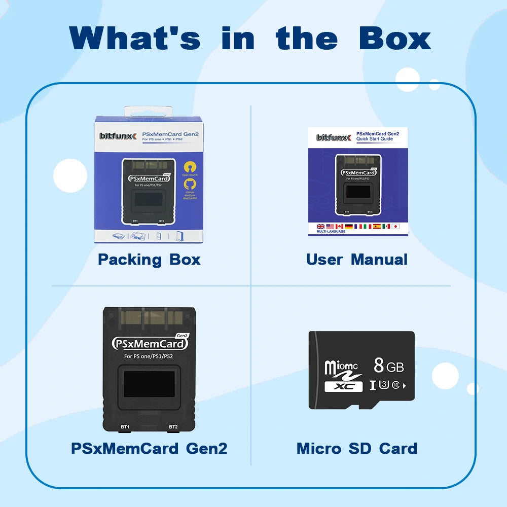 BitFunx Enhanced MicroSD PSX Memory Card For Retro Gamers