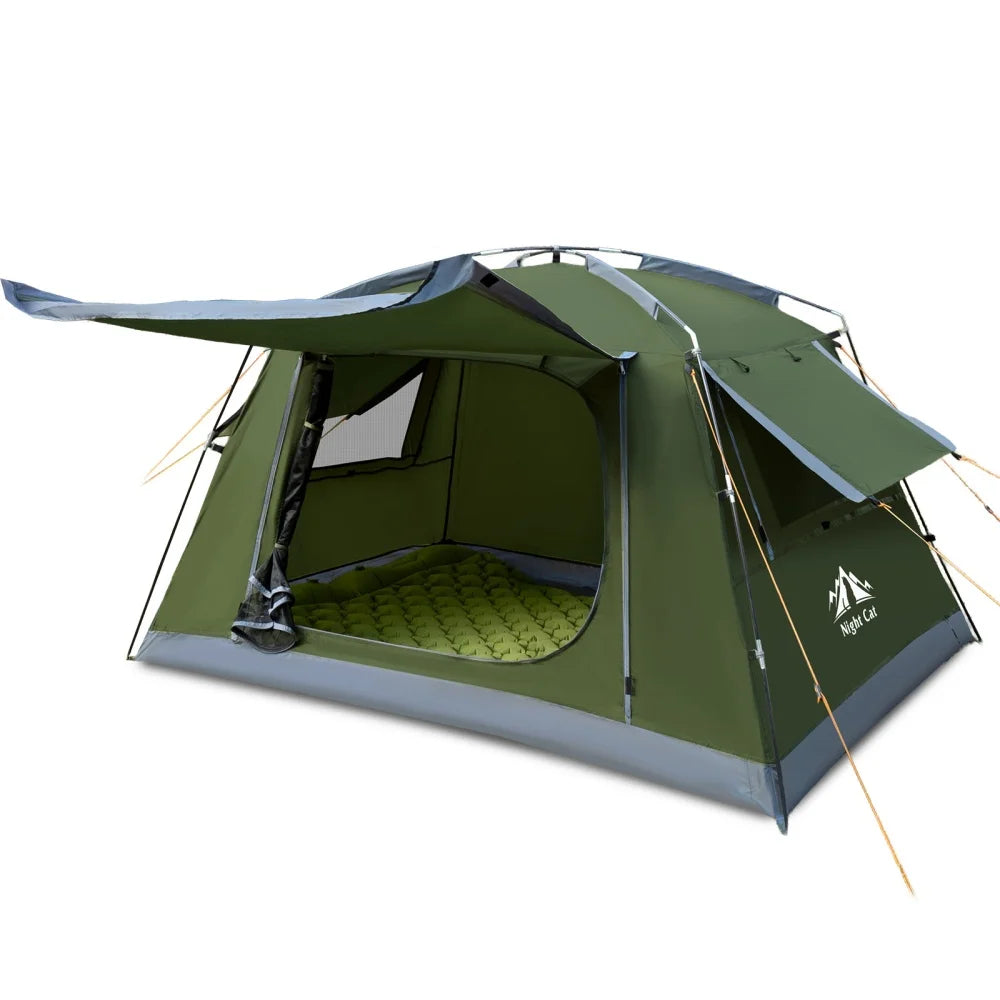 Night Cat Portable Waterproof Camping Tent With Quick Setup