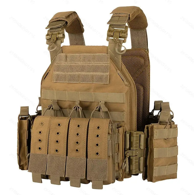Tiexuebing Tactical Plate Carrier Vest With Adjustable Molle System