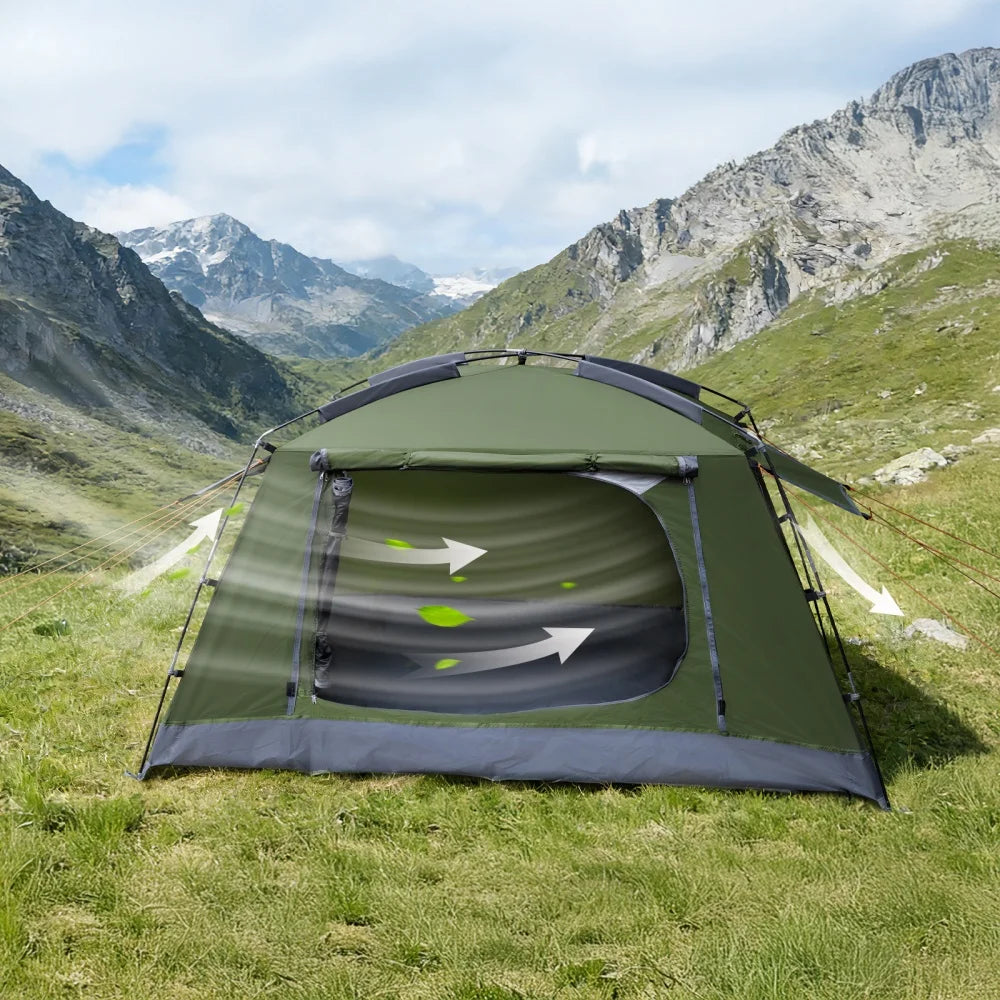 Night Cat Portable Waterproof Camping Tent With Quick Setup