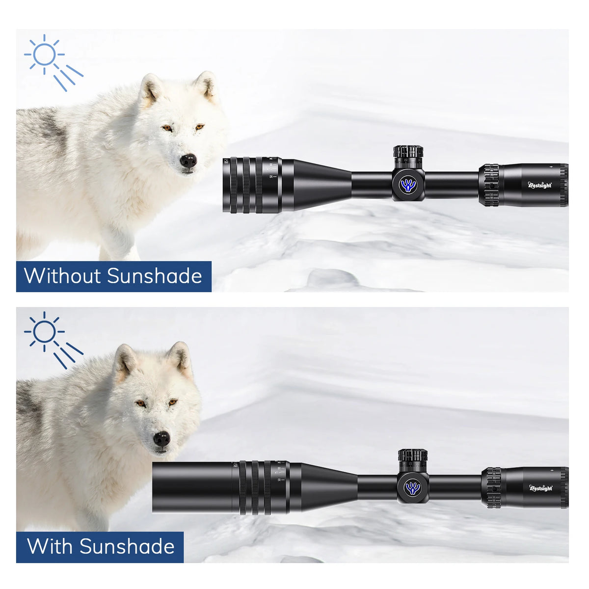 Bestsight 4x16 Tactical Rifle Scope Illuminated Elite Hunter Optics