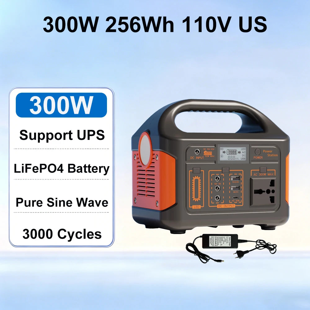 GaiaRay Reliable Portable Power Station LiFePO4 Camping