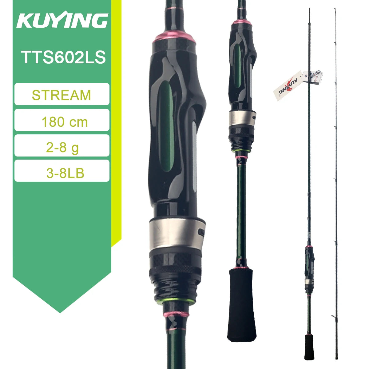 Kuying Teton Carbon Spinning And Casting Fishing Rod