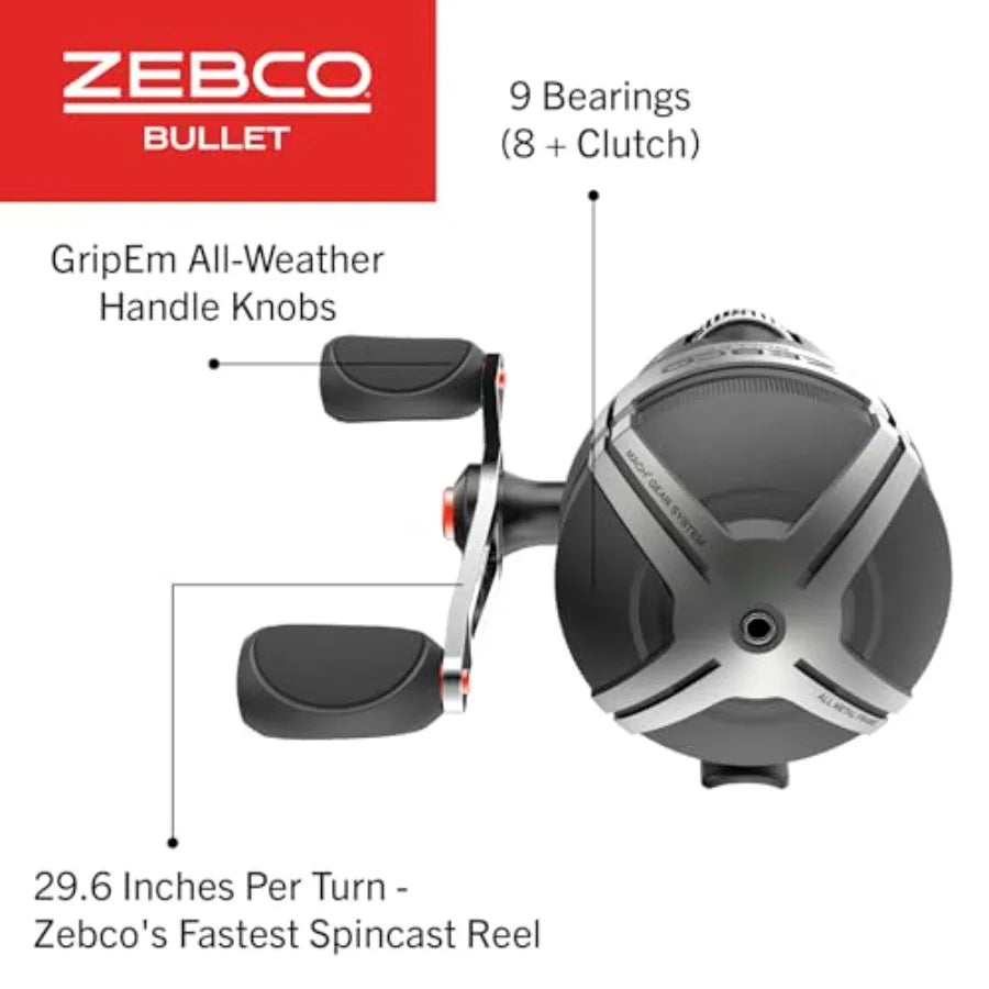 Heavy Duty Stainless Steel Spincast Reel With Brass Gear For Serious Anglers